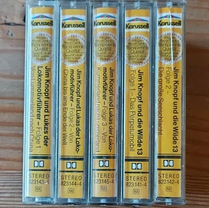 Jim Knopf MC Kassetten Folgen 1-5 German Story Cassettes - Picture 1 of 5