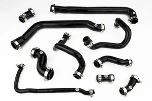 Silicone Radiator Coolant Hoses fit MINI One/Cooper R50 R52 AC '00-'03 Black - Picture 1 of 4