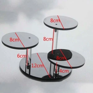 Round Acrylic Display Shelf Stand Showcase Track for Toy Cosmetics Durable Tool - Picture 1 of 4