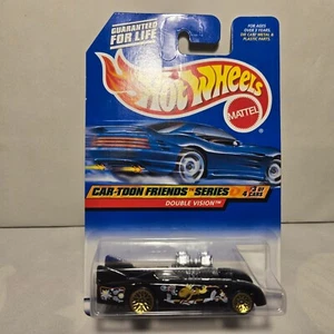1999 Hot Wheels #987 Car-toon Friends Series Double Vision 3 of 4 Gold LW - Picture 1 of 1