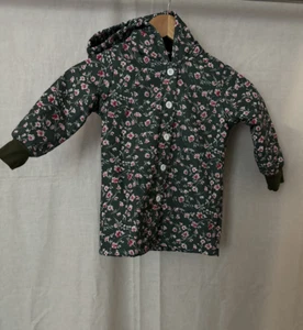 Flowers green girl coat 4T - Picture 1 of 5