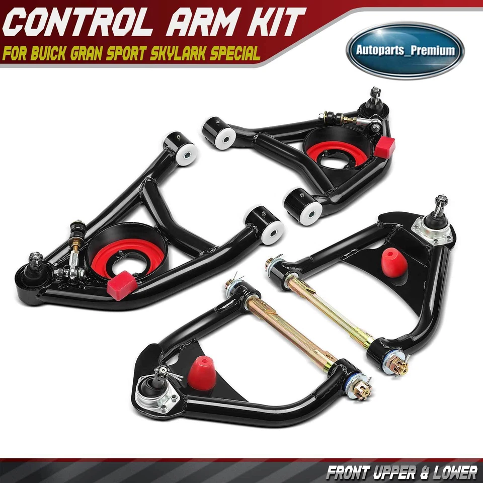 4x Kit de brazo de control delantero superior e inferior para Buick Skylark 1964-1972 Chevy Pontiac Foto 1 de 4