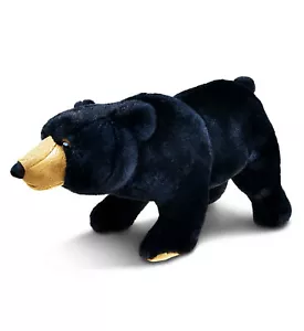 SUPER SOFT PLUSH - WILD LARGE BLACK BEAR - Picture 1 of 7