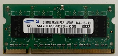 Samsung 512MB 533 MHz DDR2 Memory (M470T6554CZ3-CD5) - Image 1 of 2