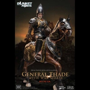 Star Ace Planet of the Apes 2001 General Thade Deluxe 12 Zoll Figur mit Kriegspferd - Bild 1 von 5