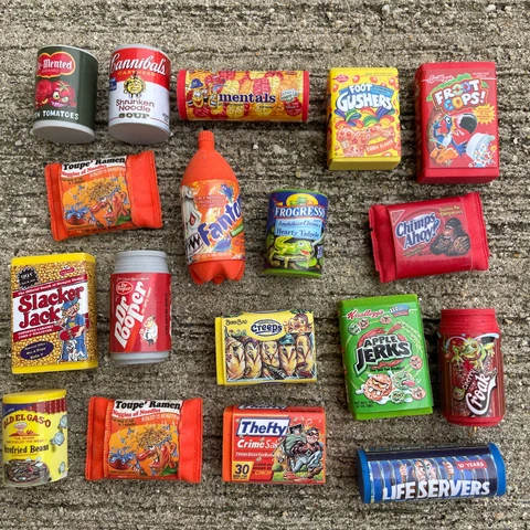 Topps 18 Wacky Packages Mini Tiny Erasers Series 1 & 2 Random Cover