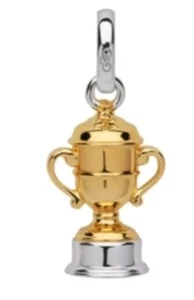 Links Of London Ascot Gold Cup Charm Gelbgold Silber Brandneu - Bild 1 von 5