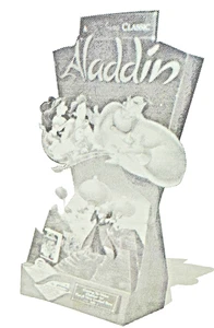 Disney's ALADDIN Original Video Store Standee Display- Initial 1993 VHS Release - Picture 1 of 24
