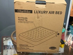 QUEEN Air Bed Inflatable Air Mattress with Built-in Pump luxury camping - Picture 1 of 10