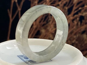 Certified natural A-grade Myanmar ice green ring (inner diameter 19.5mm)3571 - Picture 1 of 6