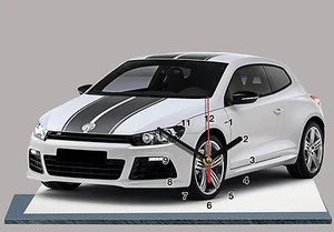 COCHE VOLKSWAGEN SCIROCCO -06, Reloj en modela miniatura - Picture 1 of 1