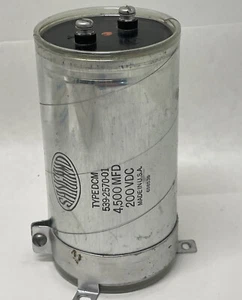 5000 MFD 200VDC Type DCM 539-2570-01. SANGAMO CAPACITOR 3" x 6" NOS - Picture 1 of 4