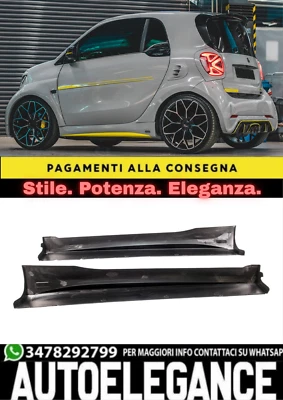 🔥SIDE SKIRTS FOR SMART FORTWO (453) COUPÉ / CABRIO 2014–2020 BRABUS STYLE🔥 - Immagine 1 di 4