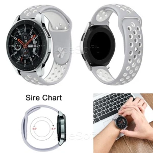 Long Life 22mm Silikon Gummi Uhrenarmband für Samsung Gear S3 Classic SM-R775T - Bild 1 von 1
