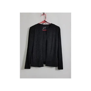 Chaqueta sin mangas Xscape by Joanna Chen para mujer 2 piezas brillante EE. UU. negra talla pequeña - Imagen 1 de 5