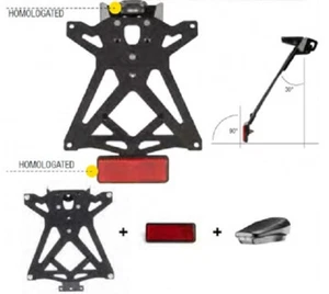 Support De Plaque Spécifique Lightech KTARKA102 ZX6R (03-04) Z750 Z100 - Picture 1 of 1
