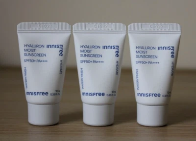 Innisfree Hyaluron Moist Sunscreen SPF 50+ PA++++, 10ml*3ea Sealed/Watery Finish - Image 1 of 3
