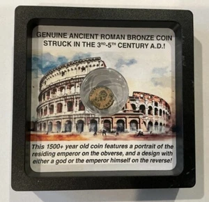 (1) Genuine Ancient Roman Bronze Coin Struck In The 3rd And 5th Century AD - Picture 1 of 5