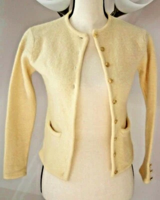 Chaqueta informal para mujer Corner Annex Petite 100 % lana: color marfil: abotonada Foto 1 de 4