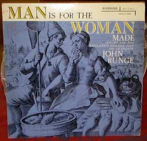 Man Is For the Woman Made & Other Songs aus Englands goldenem Zeitalter John Runge LP - Bild 1 von 2