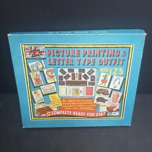 Vintage John Bull Printing Outfit Number 125 in box made in England - Picture 1 of 12