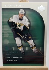 2001-02 Upper Deck Honor Roll Hockey Defense First DF1 Mike Modano Dallas Stars