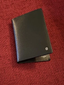 Cartier VIP Gift Black Leather Passport Holder - New Boxed Luxury Ad Gift - Foto 1 di 14