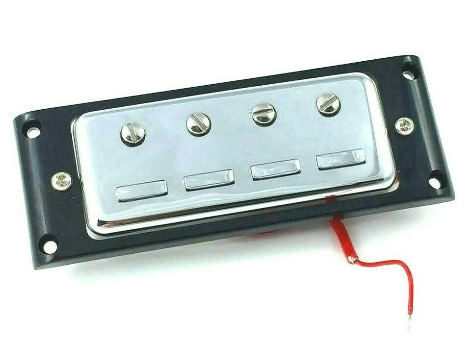 Chrome Vintage Style Staple Humbucker Pickup for Hofner® Bass PU-6420-010 - Image 1 of 1