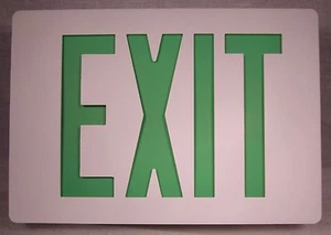 Thomas & Betts Lightalarms Die-Cast Aluminum Exit Sign XLDWGW-N NIB - Picture 1 of 4