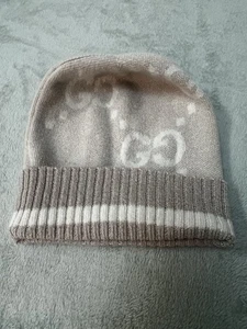 GUCCI GORRO DE CACHEMIR TEJIDO GG LOGO DISEÑADOR ITALIA 765053 3GAMK LUJO UNISEX - Imagen 1 de 10