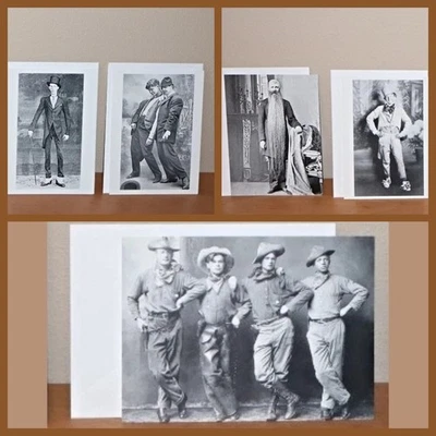 LOT of 5 Unused = Victorian Trading Co. Funny Men Absurd Silly Greeting Cards - Image 1 of 4