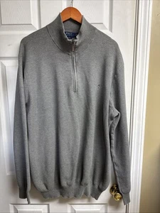 Polo Ralph Lauren Pullover Herren 3XLT Tall Grau 1/4 Zip Pulli Langarm Pima - Bild 1 von 11
