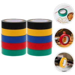 10 Rolls Waterproof Insulating Tape Wiring Colored Electrical Insulation - Bild 1 von 12