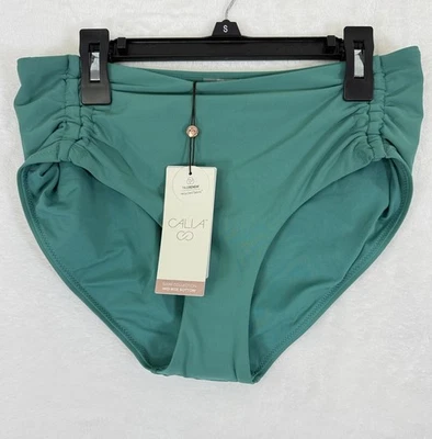 Nuevo Traje de baño Calia Pantalones pequeños Verde tiro medio Traje de baño Tankini Bikini Mujer Foto 1 de 4