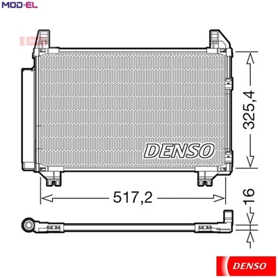 CONDENSER AIR CONDITIONING DCN50101 FOR TOYOTA YARIS/VITZ/VIOS VITZ/ECHO 1.0L - Image 1 of 4