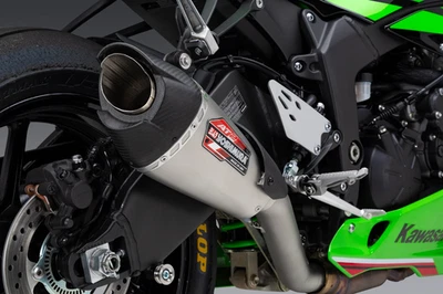 Yoshimura Ninja AT2 Slip-On Stainless Exhaust Kawasaki ZX-6R ZX636 2019-2025 - Image 1 of 4