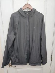 Wolverine Gray I-90 Hooded Nylon Rain Work Jacket Men's XL - Picture 1 of 8