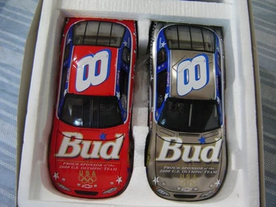 Dale Earnhardt Jr. #8 BUD Brushed Metal 2 Car Set 2000 U.S. OLYMPIC TEAM - Image 1 of 4
