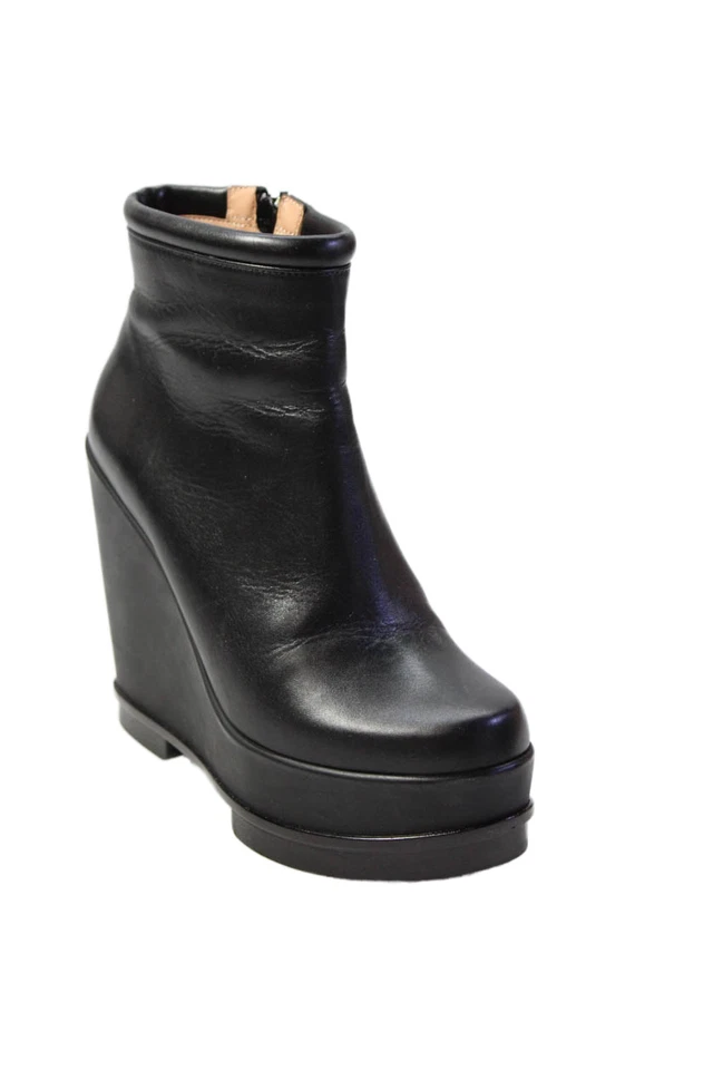 Botas de plataforma de cuero negras Robert Clergerie para mujer talla 36,5 6,5 Foto 1 de 4