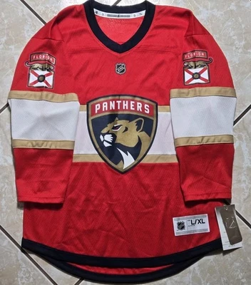 NWT Fanatics Florida Panthers Red NHL Hockey Jersey Youth Size L/XL Kids - Image 1 of 4