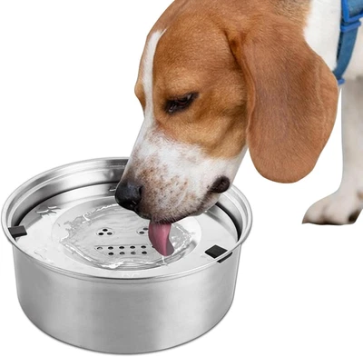 Ciotola Dell'Acqua per Cani Anti-Fuoriuscita, Ciotole per Cani in Acciaio Inox D - Immagine 1 di 4