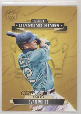 2021 Panini Diamond Kings Debut Diamond Kings Evan White #DDK-SM Rookie RC - Image 1 of 2