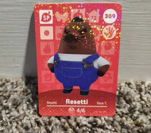 Nintendo Animal Crossing Amiibo Card Series 4 Resetti 309 New Unused - Picture 1 of 2