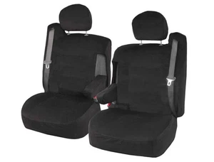 NUEVAS fundas de asiento negras con respaldo bajo Encore con reposabrazos para autos y camionetas - Imagen 1 de 1