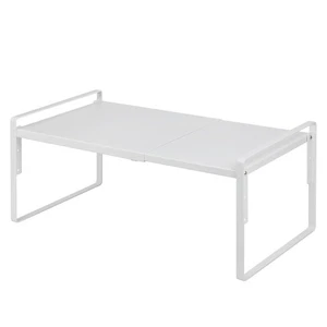 Cabinet Shelf Expandable Height Adjustable Shelf Organizer Riser for Kitchen ... - Foto 1 di 9