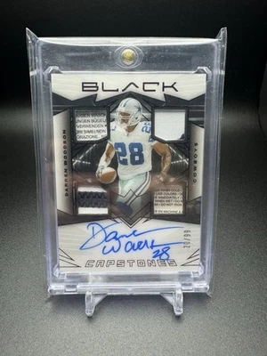 Darren Woodson Capstones Auto Quad Patch Relic /99 SSP 2024 Panini Black Cowboys - Image 1 of 2