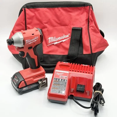 Milwaukee 3650-20 M18 18V Brushless 1/4" Hex Impact Driver Kit (CP1018946) - Image 1 of 4