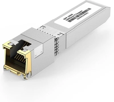10Gb SFP+ to RJ45 Module Copper Cat6 Transceiver Compatible w/5Gb/ 2.5Gb/ 1Gb - Image 1 of 4