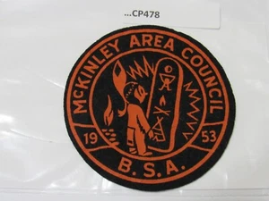 MCKINLEY AREA COUNCIL 1953 FELT CP478 - Picture 1 of 1