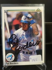 1990 Upper Deck Pat Borders Toronto Blue Jays #113A IP auto